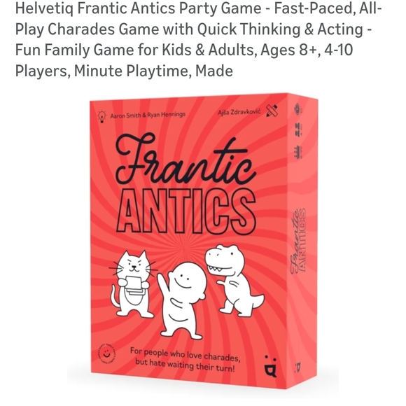Frantic Antics Red Kids Game - Picture 4 of 8